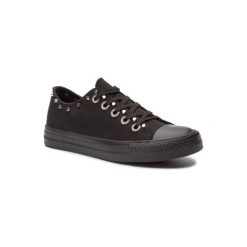NYLON RED WYL6055-2. Czarne trampki i tenisówki damskie Nylon Red, bez wzorów, z nylonu, bez zapięcia. Za 79,99 zł.