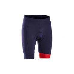 Spodenki na rower szosowy RC100 męskie. Niebieskie spodenki i szorty męskie TRIBAN, m, bez wzorów, z elastanu, rowerowe. Za 69,99 zł.