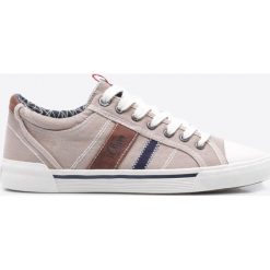 S. Oliver - Tenisówki. Brązowe trampki męskie marki S.Oliver, bez wzorów, z materiału, na sznurówki. W wyprzedaży za 129,90 zł.