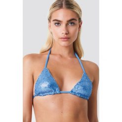 Galore x NA-KD Góra bikini z cekinami - Blue. Niebieskie bikini marki Galore x NA-KD. W wyprzedaży za 40,48 zł.