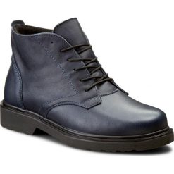 Buty zimowe damskie: Botki ŁUKBUT – 729 Granat