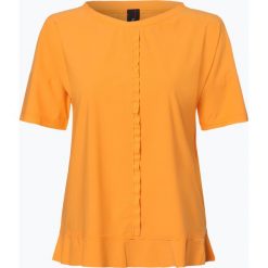 Marc Cain Collections - Bluzka damska, pomarańczowy. Pomarańczowe bluzki damskie marki Marc Cain Collections, bez wzorów, bez kołnierzyka, bez rękawów. Za 429,95 zł.