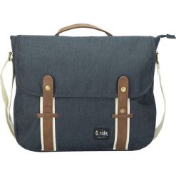 Torebka w kolorze granatowym - 38 x 32 x 10 cm. Niebieskie torby męskie na ramię marki G.ride, w paski, z tkaniny. W wyprzedaży za 165,95 zł.