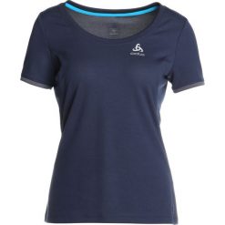 Bluzki, topy, tuniki: ODLO CREW NECK KUMANO FDRY Tshirt z nadrukiem diving navy
