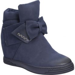 Sneakersy z kokardą S.Barski 16069. Szare sneakersy damskie marki S.barski. Za 89,99 zł.