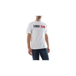 T-shirty z krótkim rękawem Tommy Jeans DM0DM05550 JEANS TEE. Szare t-shirty męskie Tommy Jeans, s, bez wzorów, z jeansu, bez kołnierzyka, krótkie. Za 131,30 zł.