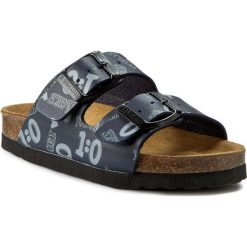 Klapki DR. BRINKMANN - 500230 Blau. Niebieskie sandały chłopięce Dr. Brinkmann, ze skóry ekologicznej, bez zapięcia. W wyprzedaży za 79,00 zł.