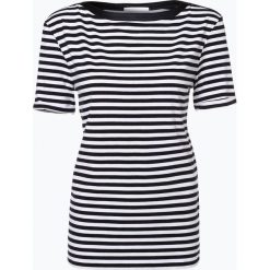T-shirty damskie: BOSS – T-shirt damski z dodatkiem jedwabiu – Emuna, niebieski