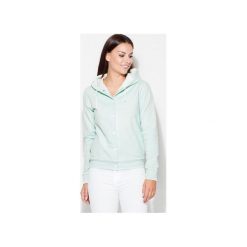 Bluza K190 Mięta. Zielone bluzy z kieszeniami damskie marki KATRUS, m, z dzianiny. Za 129,00 zł.