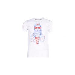T-shirty z krótkim rękawem Deeluxe TELLON. Białe t-shirty męskie marki Deeluxe, s, bez wzorów, bez kołnierzyka, krótkie. Za 89,00 zł.