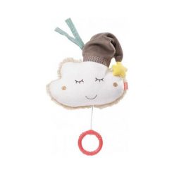Maskotka z pozytywką Chmurka 14 cm. Szare przytulanki i maskotki marki FEHN. Za 62,57 zł.