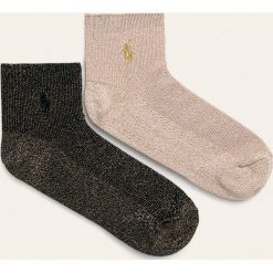 Polo Ralph Lauren - Skarpetki (2 pack). Niebieskie skarpetki damskie Polo Ralph Lauren, bez wzorów, z elastanu. W wyprzedaży za 69,90 zł.