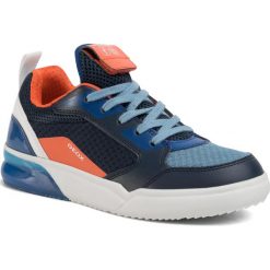 Sneakersy GEOX - J Grayjay B. F J029YF 014BU C0659 D Navy/Orange. Niebieskie trampki chłopięce Geox, na sznurówki. W wyprzedaży za 299,00 zł.
