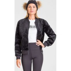 BOMBERKA Armani Exchange. Czarne kurtki damskie s, z aplikacjami, z dzianiny. Za 611,40 zł.