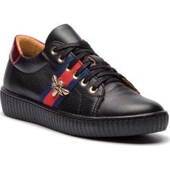Sneakersy R.POLAŃSKI - 0961 Czarny Lico. Czarne półbuty damskie R.Polański, ze skóry. W wyprzedaży za 229,00 zł.