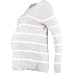 Swetry klasyczne damskie: Seraphine Sweter grey/offwhite