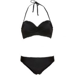 Bikini na fiszbinach (2 części) bonprix czarny. Czarne stroje kąpielowe damskie bonprix, bez wzorów. Za 59,99 zł.