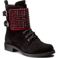 Buty zimowe damskie: Botki LORIBLU – 8I K2T077 KK Camoscio Nero/Velluto Mas