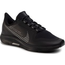 Buty NIKE - Air Zoom Pegasus 36 Shield AQ8006 001 Black/Black/Metallic Silver. Czarne buty sportowe damskie Nike, bez wzorów, ze skóry ekologicznej, sportowe, do biegania, nike zoom. Za 549,00 zł.