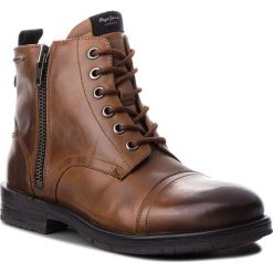 Kozaki PEPE JEANS - Tom-Cut Med Boot PMS50163 Tan 869. Brązowe buty zimowe męskie Pepe Jeans, z jeansu. W wyprzedaży za 439,00 zł.
