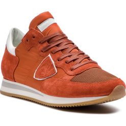 Sneakersy PHILIPPE MODEL - Tropez TRLU W076 Mondial Orange. Pomarańczowe sneakersy męskie marki Philippe Model, na co dzień, bez wzorów, ze skóry, eleganckie, na sznurówki. Za 1079,00 zł.