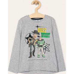 Blukids - Longsleeve dziecięcy 98-134 cm. Szare t-shirty chłopięce Blukids, z nadrukiem, z bawełny, z długim rękawem. W wyprzedaży za 49,90 zł.