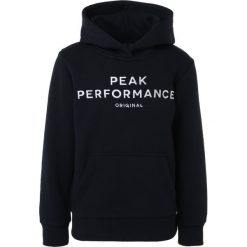 Peak Performance LOGO Bluza z kapturem salute blue. Niebieskie bluzy męskie z kapturem marki Peak Performance, z elastanu. Za 299,00 zł.
