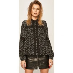Brave Soul - Koszula. Czarne bluzki damskie Brave Soul, na co dzień, s, w kwiaty, z elastanu, casualowe, ze stójką, z długim rękawem. Za 99,90 zł.