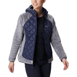 Kurtka polarowa Columbia Techy Hybrid 1748421466 - niebieski || biały. Niebieskie kurtki damskie Columbia, xl, bez wzorów, z polaru, bez kaptura. Za 489,99 zł.