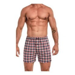 Bokserki Comfort 002/164. Czerwone bokserki męskie Cornette, bez wzorów, z bawełny. Za 36,90 zł.