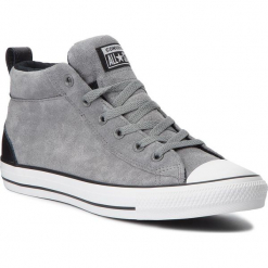 Trampki CONVERSE - Ctas Street Mid 161466C Mason/Black/White. Szare tenisówki męskie Converse, z gumy. W wyprzedaży za 259,00 zł.