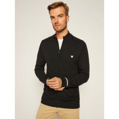Sweter Guess M0BR52 Z2PL0. Czarne swetry męskie Guess, m, z aplikacjami, klasyczne, z klasycznym kołnierzykiem, bez kaptura. Za 369,00 zł.