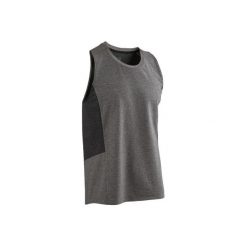 Koszulka bez rękawów Gym & Pilates 560 męska. Szare koszulki męskie DOMYOS, s, z elastanu. Za 59,99 zł.