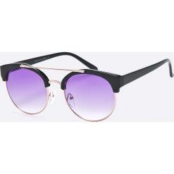 Answear - Okulary City Jungle. Fioletowe okulary przeciwsłoneczne damskie marki ANSWEAR, okrągłe. W wyprzedaży za 39,90 zł.