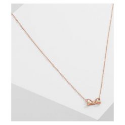 Naszyjniki damskie: Ted Baker OLESSI MINI OPULENT BOW PENDANT Naszyjnik rosegoldcoloured/crystal