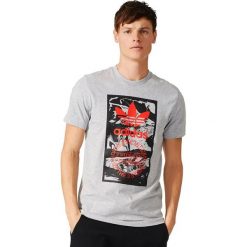 Koszulki sportowe męskie: Adidas Koszulka męska TONGUE LABEL szara r. XL (BS3304)