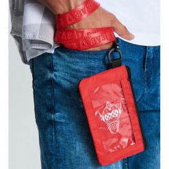 Portfel z taśmą - Czerwony. Czerwone portfele męskie Cropp, bez wzorów. Za 39,99 zł.