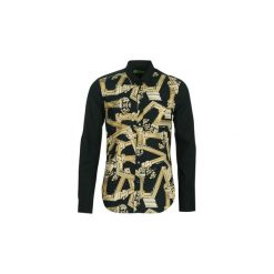 Koszule z długim rękawem Versace Jeans B1GTB6S2-30206. Czarne koszule męskie Versace Jeans, s, bez wzorów, z jeansu, bez kołnierzyka, z długim rękawem. Za 819,00 zł.