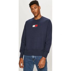 Tommy Jeans - Bluza. Niebieskie bluzy męskie Tommy Jeans, s, z aplikacjami, z bawełny, z okrągłym kołnierzem, bez rękawów, bez kaptura. Za 539,90 zł.