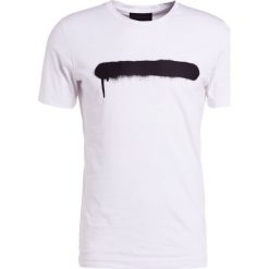 Diesel Black Gold SPRAYLINE MAGLIETTA Tshirt z nadrukiem white. Białe koszulki polo męskie marki Diesel Black Gold, m, z nadrukiem, z bawełny. Za 399,00 zł.