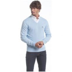 Polo Club C.H..A Sweter Męski M Jasnoniebieski. Szare swetry klasyczne męskie Polo Club C.H..A, m, dekolt w kształcie v. W wyprzedaży za 259,00 zł.
