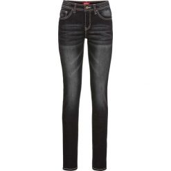 Dżinsy "multi-stretch" SKINNY bonprix czarny. Czarne jeansy damskie skinny marki bonprix, z jeansu. Za 109,99 zł.