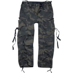 Brandit M65 Vintage Trousers Spodnie kamuflaż (Dark Camo). Zielone spodnie męskie marki Brandit, m, w paski, z bawełny, klasyczne, długie. Za 164,90 zł.