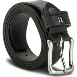 Pasek Męski TRUSSARDI JEANS - Belt Smooth Leather 71L00000 K299. Czarne paski męskie Trussardi Jeans, w paski, z jeansu. W wyprzedaży za 219,00 zł.