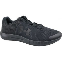 Czarne Buty biegowe Under Armour Micro G Pursuit Bp M 3021953-002. Czarne buty sportowe męskie Under Armour, z materiału, bez zapięcia, do biegania. W wyprzedaży za 269,00 zł.