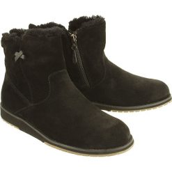 EMU AUSTRALIA W11026 Beach Mini black, botki damskie. Czarne botki damskie EMU Australia, z wełny, bez obcasa, na zamek. Za 559,90 zł.