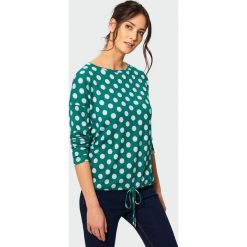 Lużny sweter z troczkiem. Szare swetry damskie Greenpoint, bez wzorów, z elastanu, bez rękawów, bez kaptura. Za 34,99 zł.