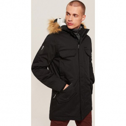 Ocieplana parka - Czarny. Czarne parki męskie marki House, l. Za 369,99 zł.