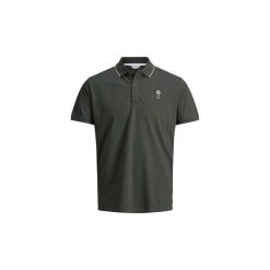 Koszulki polo z krótkim rękawem Jack Jones 12119176 STONE POLO POLO m__czyzna DARK GREEN. Zielone koszulki męskie Jack & Jones, s, bez wzorów, polo, z krótkim rękawem, krótkie. Za 86,38 zł.