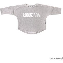 Bluza Łobuziara - szary. Szare bluzy dziewczęce marki Pakamera, z bawełny. Za 65,00 zł.